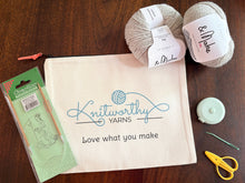 Load image into Gallery viewer, Knitworthy - Learn To Knit Kit
