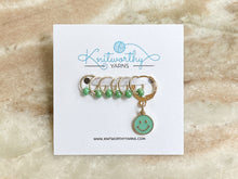 Load image into Gallery viewer, Knitworthy - Good Vibes Stitch Markers