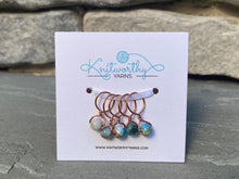 Load image into Gallery viewer, Knitworthy - Apatite Gemstone Stitch Markers