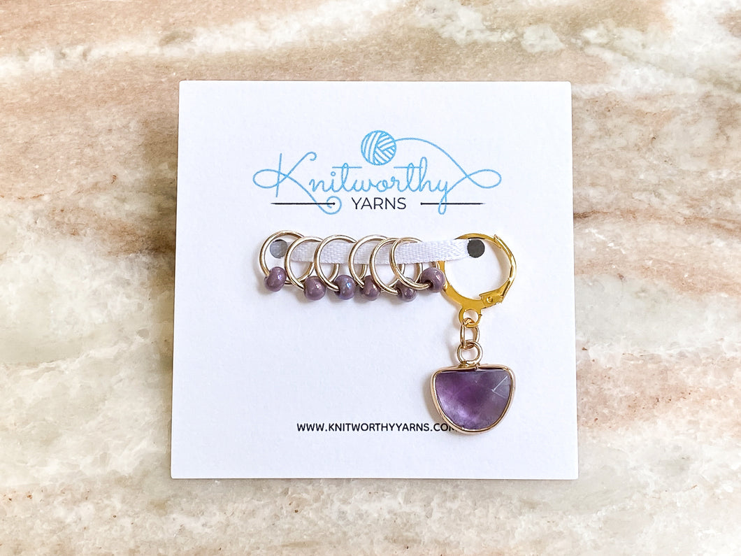 Knitworthy - Crescent Moon Stitch Markers