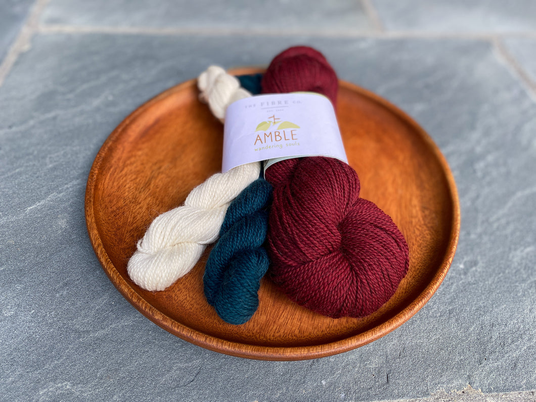 The Fibre Co. - Amble Festive Mistletoe Sock Kit