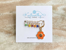 Load image into Gallery viewer, Knitworthy - Flower Power Stitch Markers
