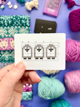 Load image into Gallery viewer, Pacific Knit Co. -  Arctic Doodle Card Half Deck
