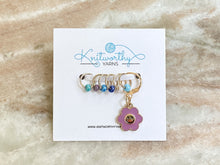 Load image into Gallery viewer, Knitworthy - Flower Power Stitch Markers
