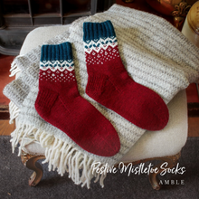 Load image into Gallery viewer, The Fibre Co. - Amble Festive Mistletoe Sock Kit
