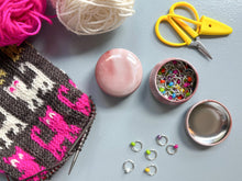 Load image into Gallery viewer, Knitworthy - Round Tin Notions Box
