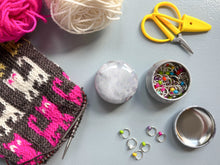 Load image into Gallery viewer, Knitworthy - Round Tin Notions Box

