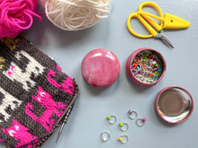 Load image into Gallery viewer, Knitworthy - Round Tin Notions Box
